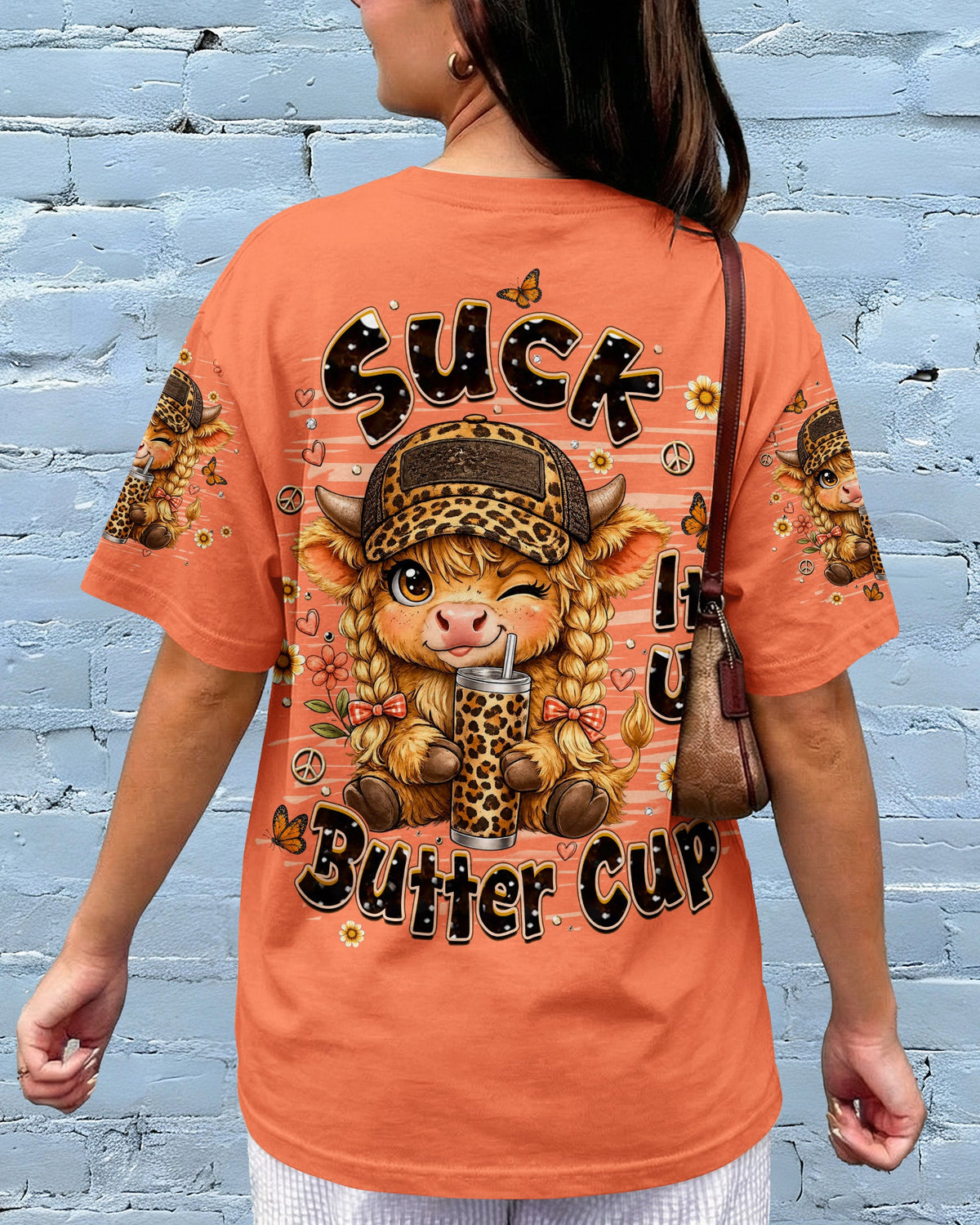 SUCK IT UP BUTTERCUP COW ALL OVER PRINT  - TLHN0906261