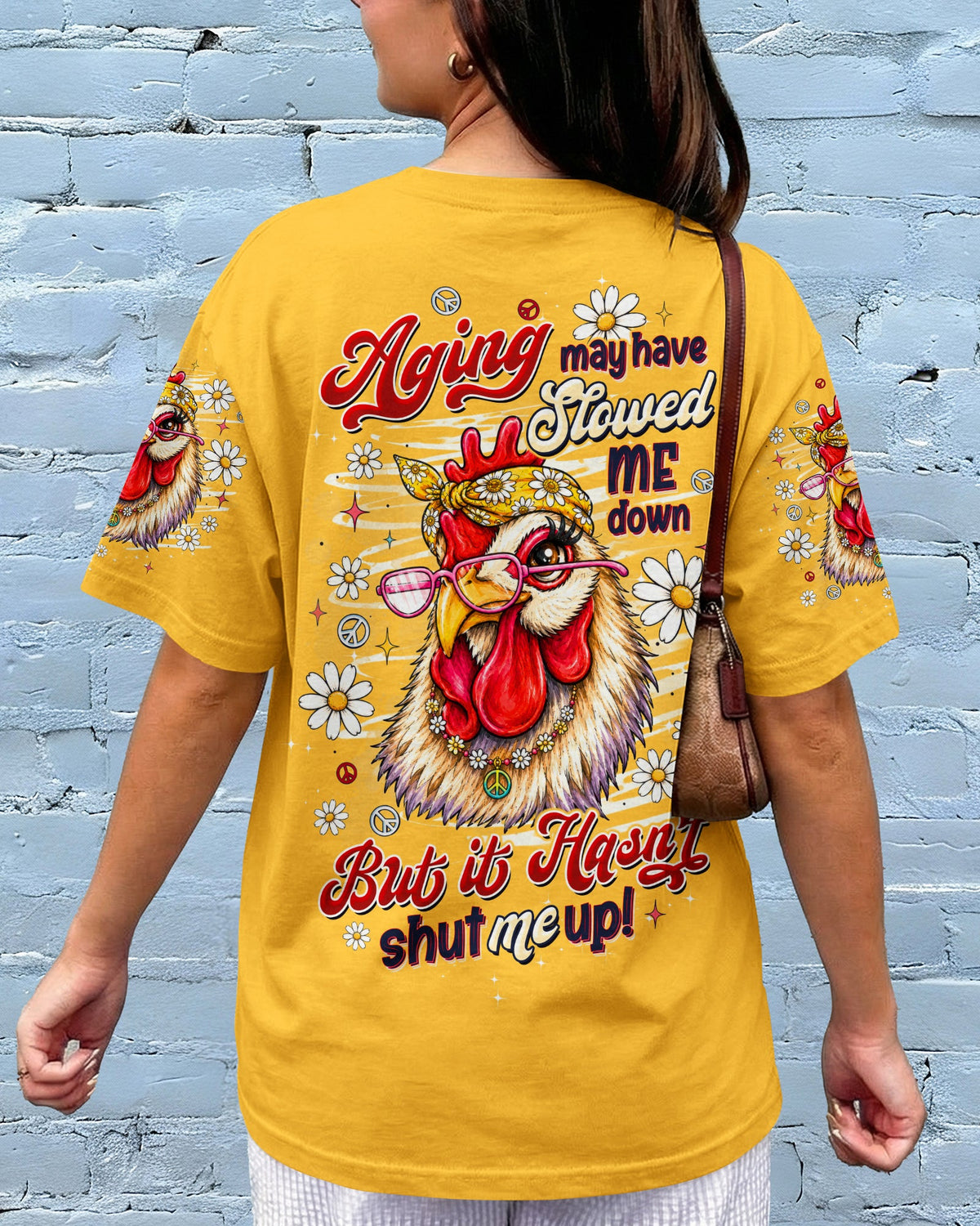 AGING MAY HAVE SLOWED ME DOWN CHICKEN ALL OVER PRINT - TLTW2506265
