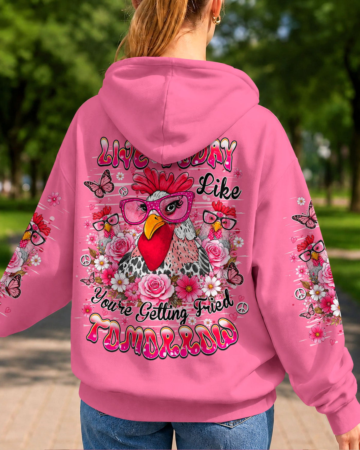 LIVE TODAY CHICKEN  ALL OVER PRINT - TLHN0906262