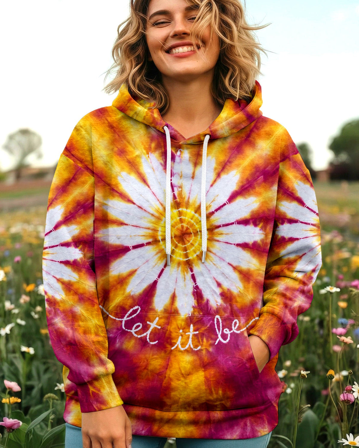 LET IT BE DAISIES BURST ALL OVER PRINT  - TLHN3006265