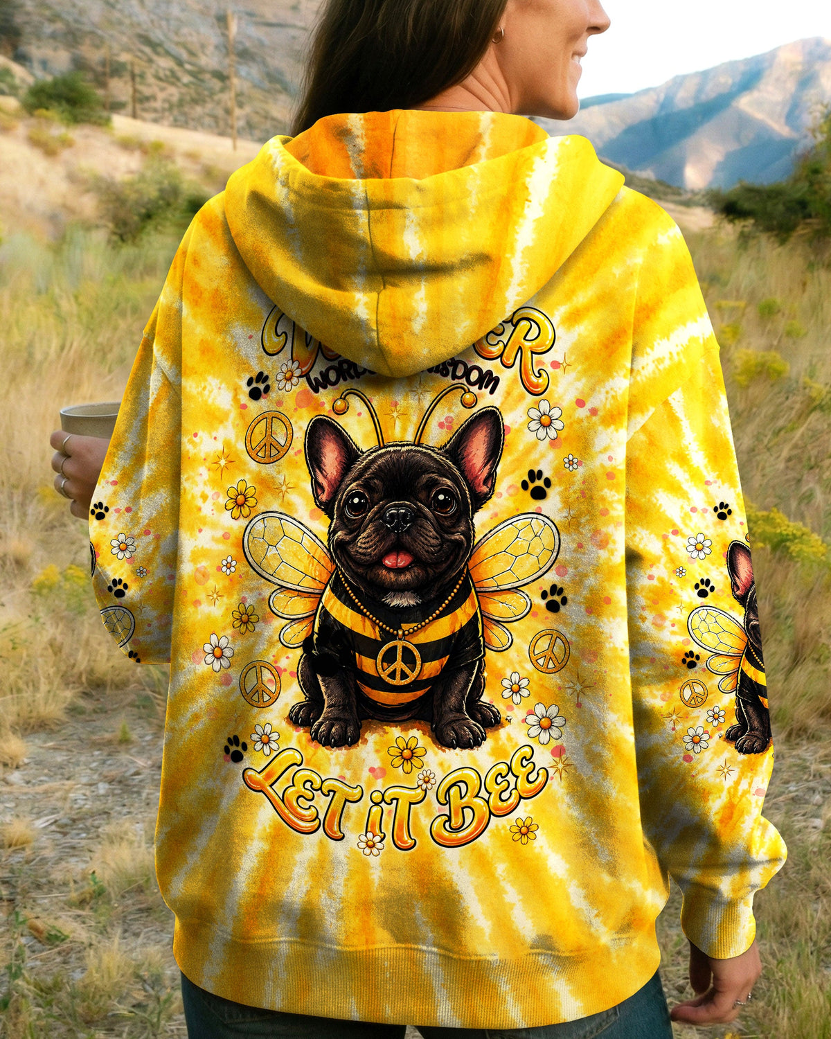WHISPER WORDS OF WISDOM LET IT BEE FRENCH BULLDOG  ALL OVER PRINT  - TLNT2804262
