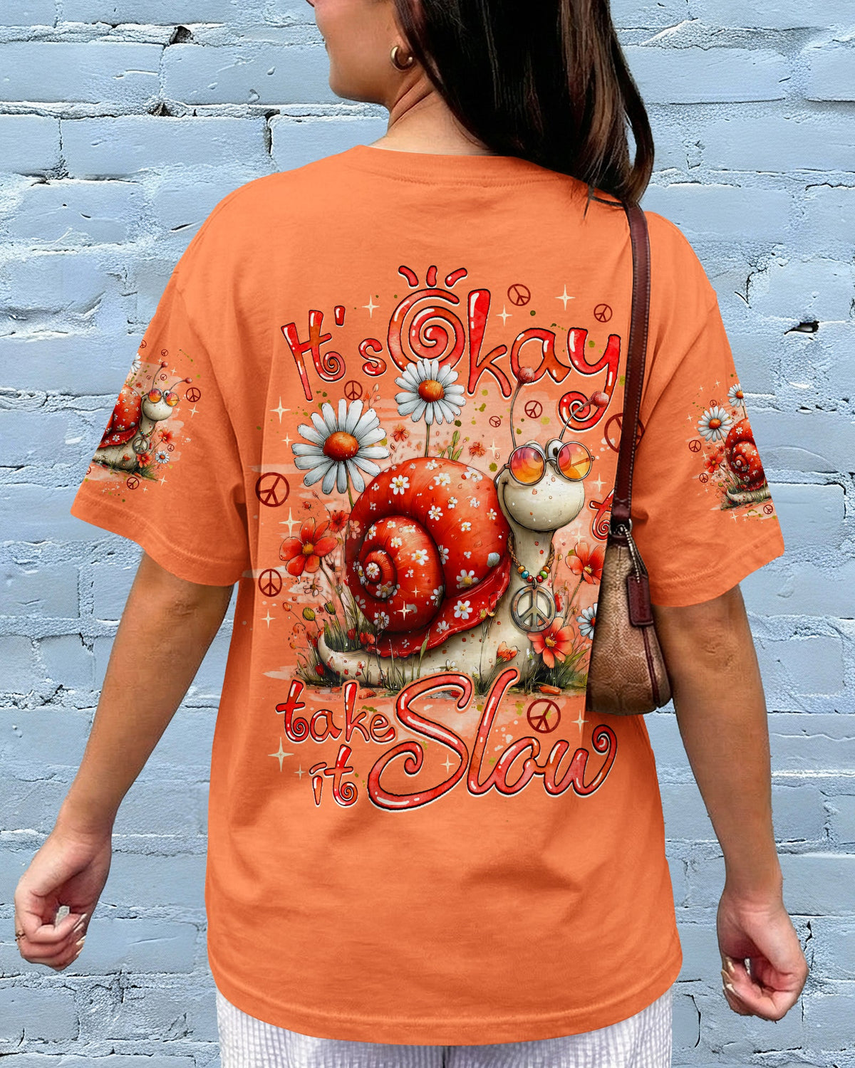 IT'S OKAY TO TAKE IT SLOW SNAIL ALL OVER PRINT - TYQY2506261
