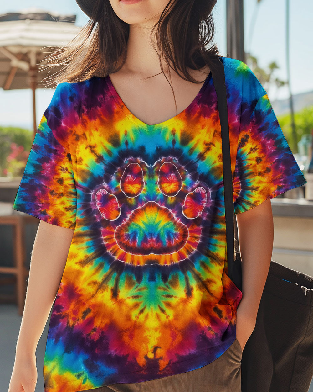 RAINBOW PAW TIE DYE ALL OVER PRINT - KMTM0511258