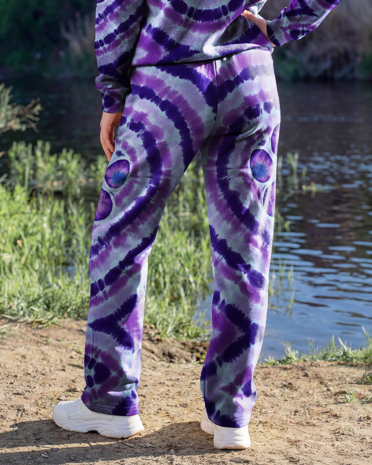 PAW PRINT TIE DYE STRAIGHT FIT SWEATPANT - TYQY0701264