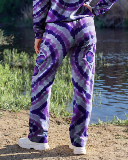 PAW PRINT TIE DYE STRAIGHT FIT SWEATPANT - TYQY0701264