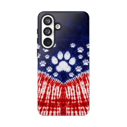 PAW PRINT RED WHITE & BLUE PHONE CASE - TLTW1604262