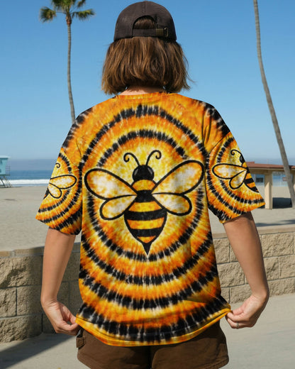 BEE ORANGE & BLACK SWIRL ALL OVER PRINT - TLTW2712251