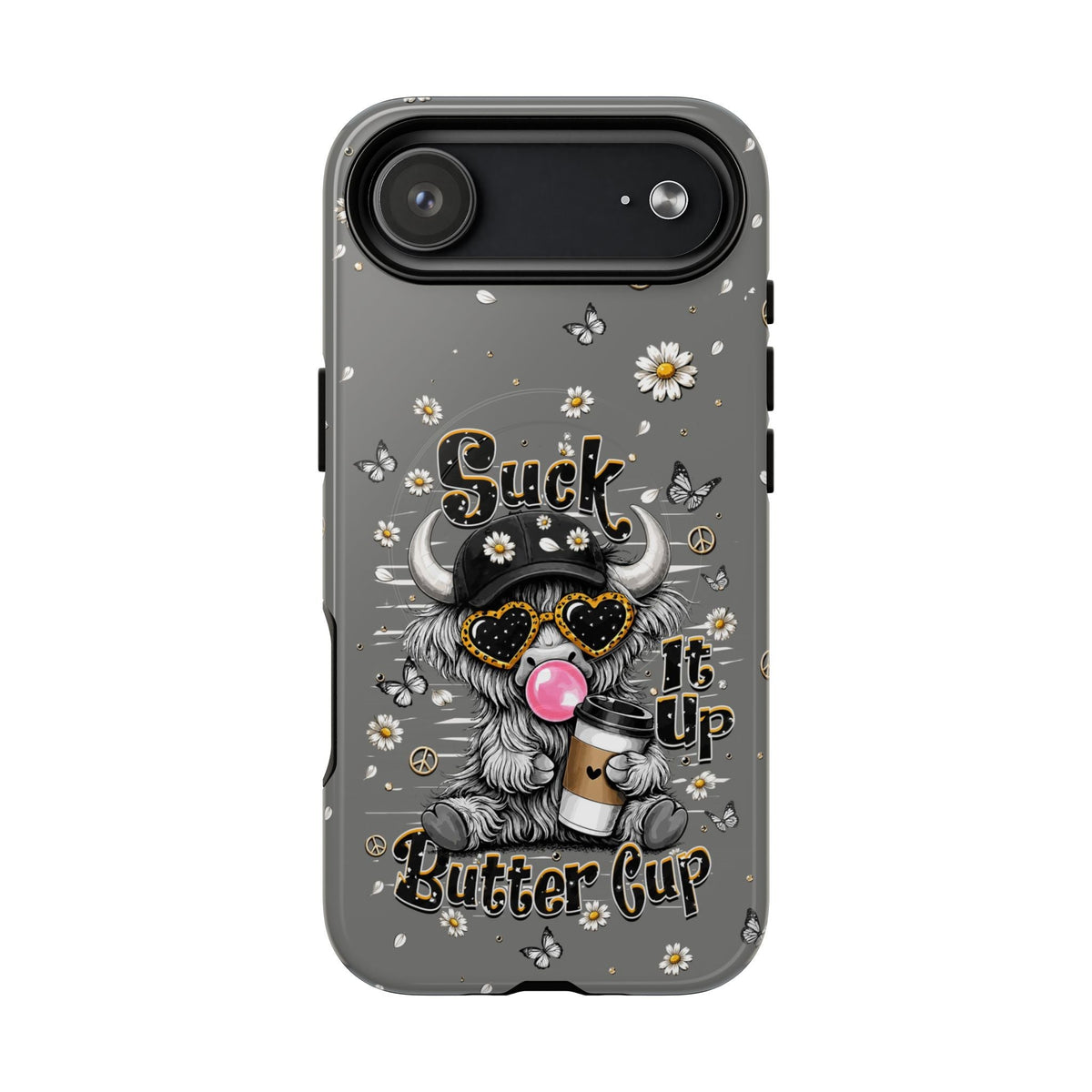 SUCK IT UP BUTTERCUP COW MAGNETIC PHONE CASE  - TLHN0806263