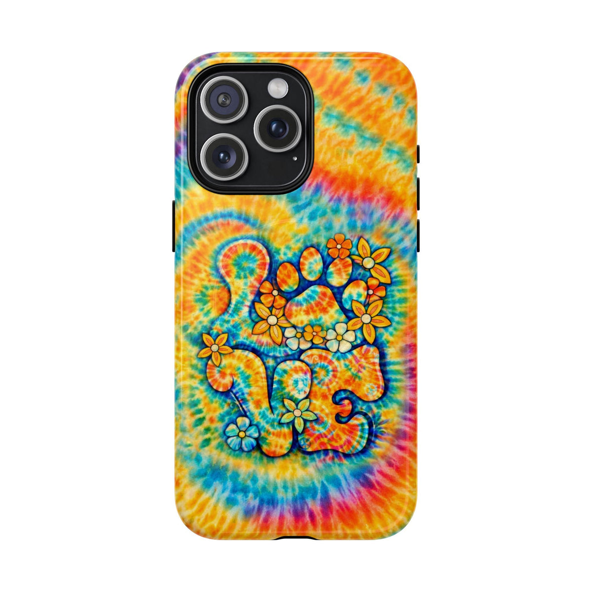 LOVE PAW PRINT SWIRL MAGNETIC PHONE CASE  - TLHN2304264