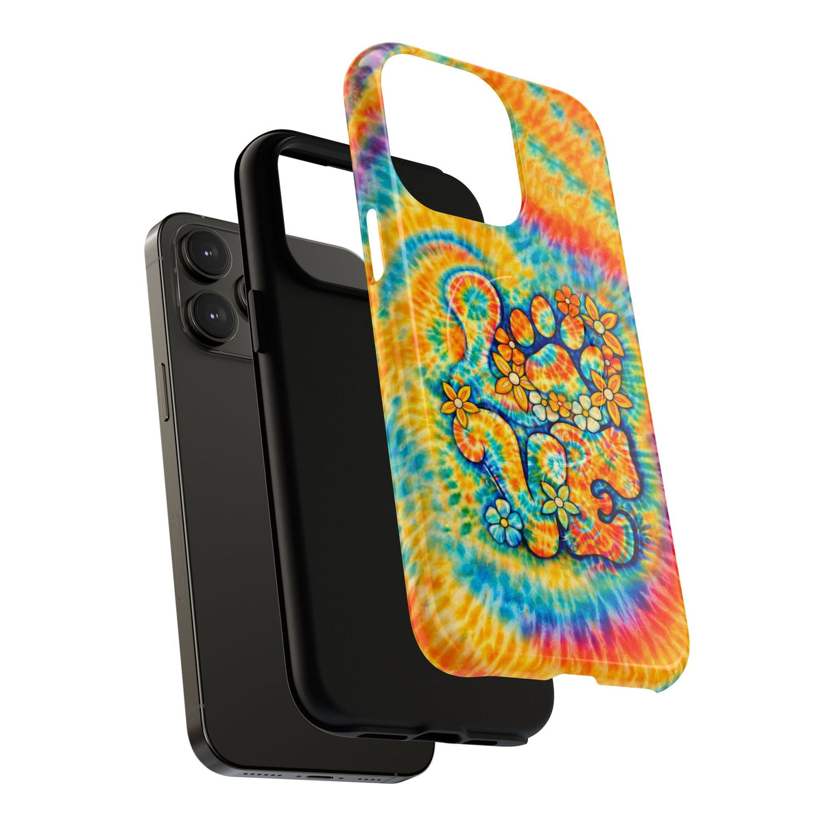 LOVE PAW PRINT SWIRL MAGNETIC PHONE CASE  - TLHN2304264