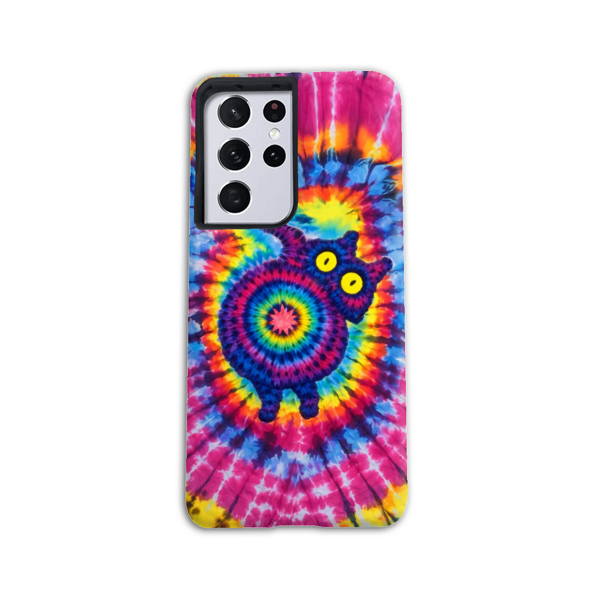 CAT COLORFUL SWIRL PATTERN PHONE CASE  - TLNO0701261