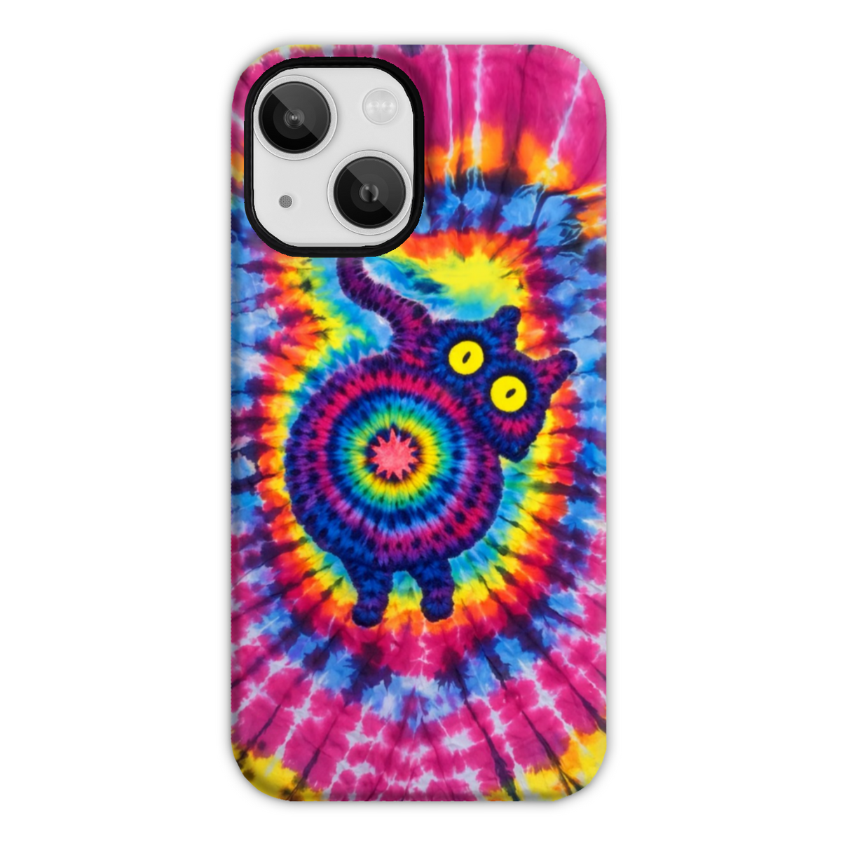 CAT COLORFUL SWIRL PATTERN PHONE CASE  - TLNO0701261