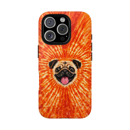 PUG DOG ORANGE  PHONE CASE - TLNT1604261