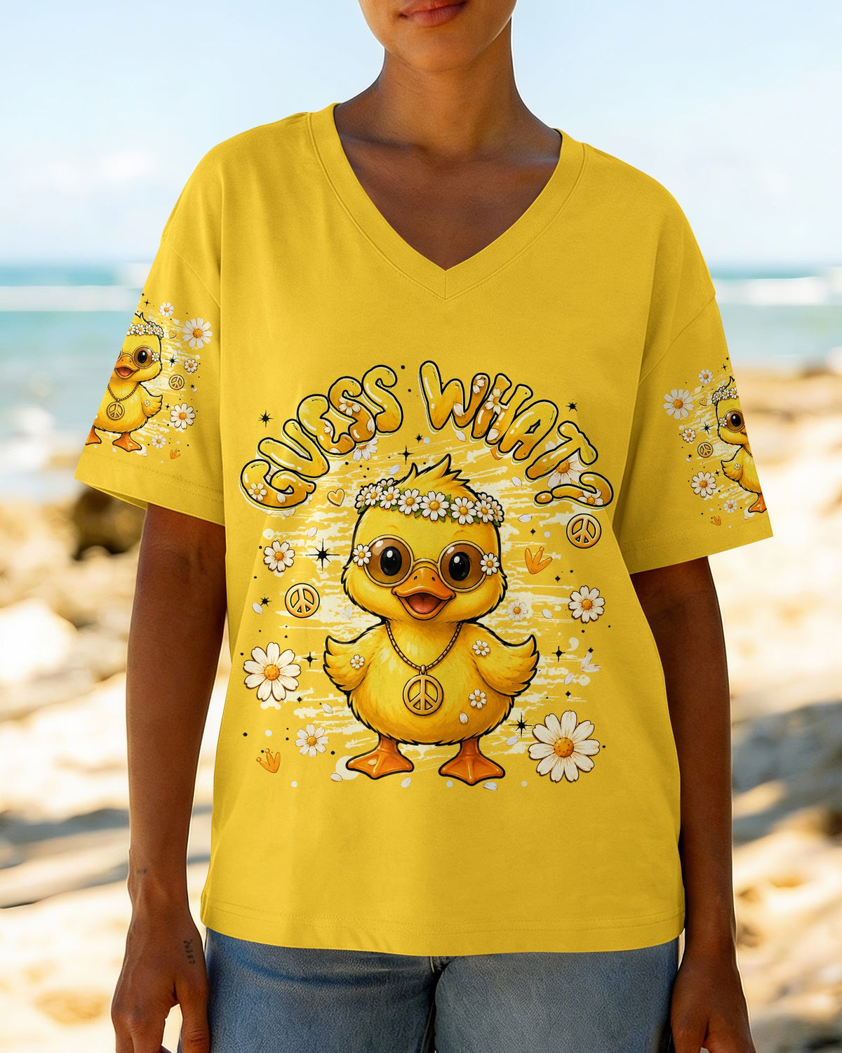 GUESS WHAT FUNNY DUCK ALL OVER PRINT - TLHG2005262