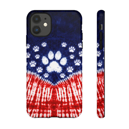 PAW PRINT RED WHITE & BLUE PHONE CASE - TLTW1604262