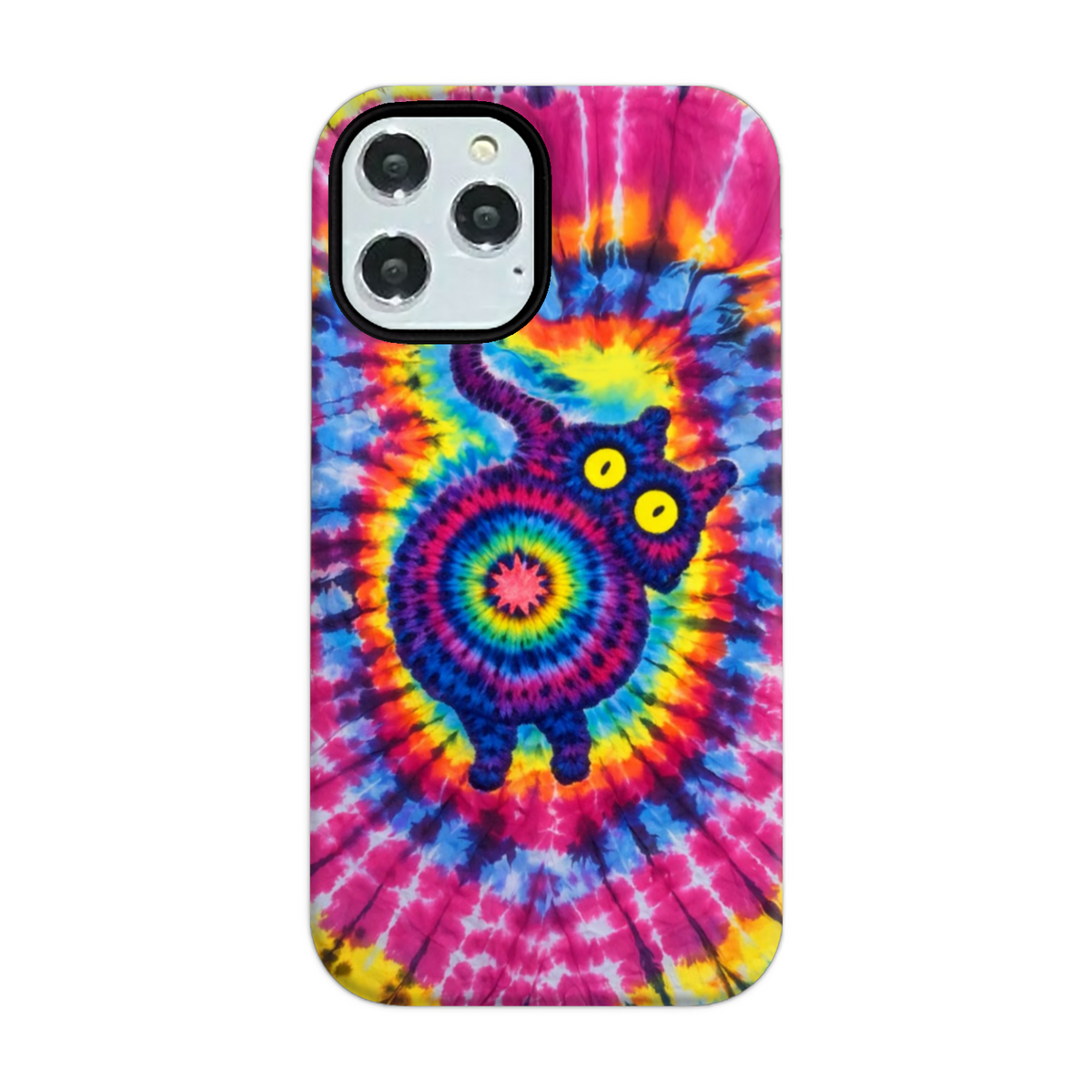 CAT COLORFUL SWIRL PATTERN PHONE CASE  - TLNO0701261