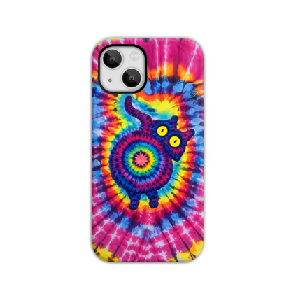 CAT COLORFUL SWIRL PATTERN PHONE CASE  - TLNO0701261