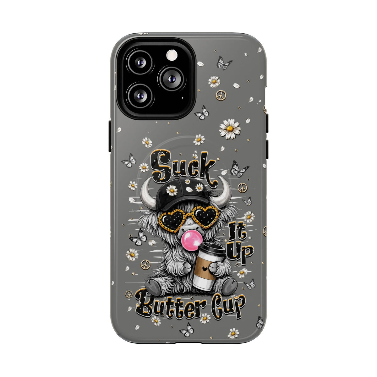 SUCK IT UP BUTTERCUP COW MAGNETIC PHONE CASE  - TLHN0806263