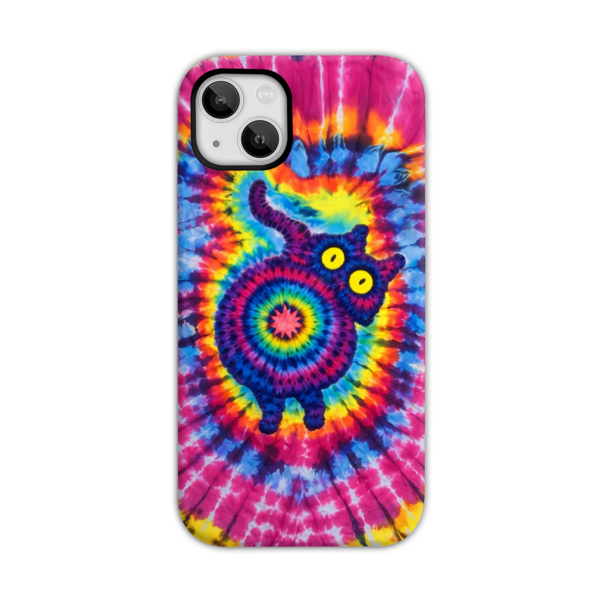 CAT COLORFUL SWIRL PATTERN PHONE CASE  - TLNO0701261