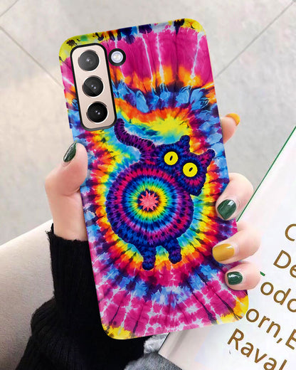 CAT COLORFUL SWIRL PATTERN PHONE CASE  - TLNO0701261