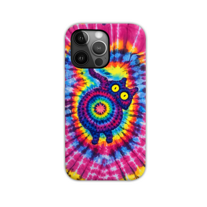 CAT COLORFUL SWIRL PATTERN PHONE CASE  - TLNO0701261