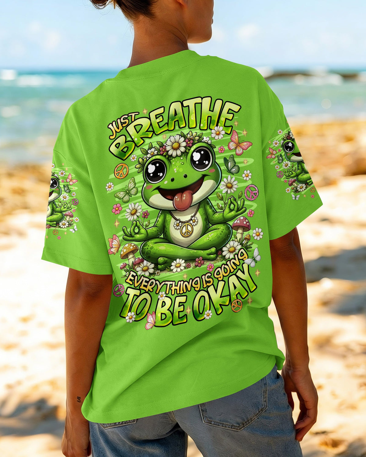 JUST BREATHE FROG  ALL OVER PRINT - TLNT2906261