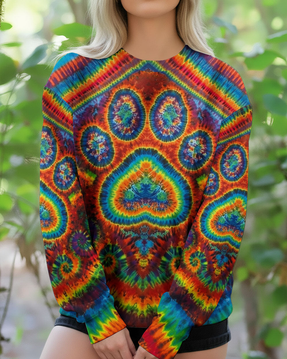 PAW PRINT COLORFUL PATTERN ALL OVER PRINT - TLNO2612251