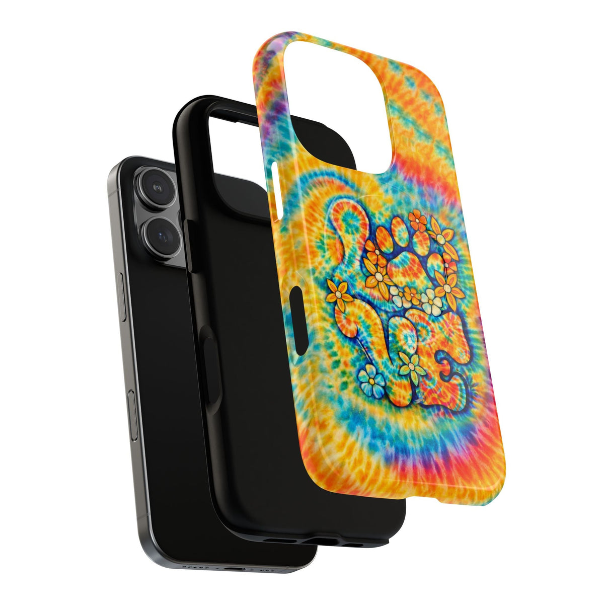 LOVE PAW PRINT SWIRL MAGNETIC PHONE CASE  - TLHN2304264