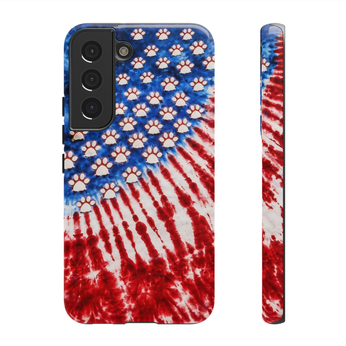 PAW PRINT RED WHITE & BLUE PHONE CASE - TLHG1704262