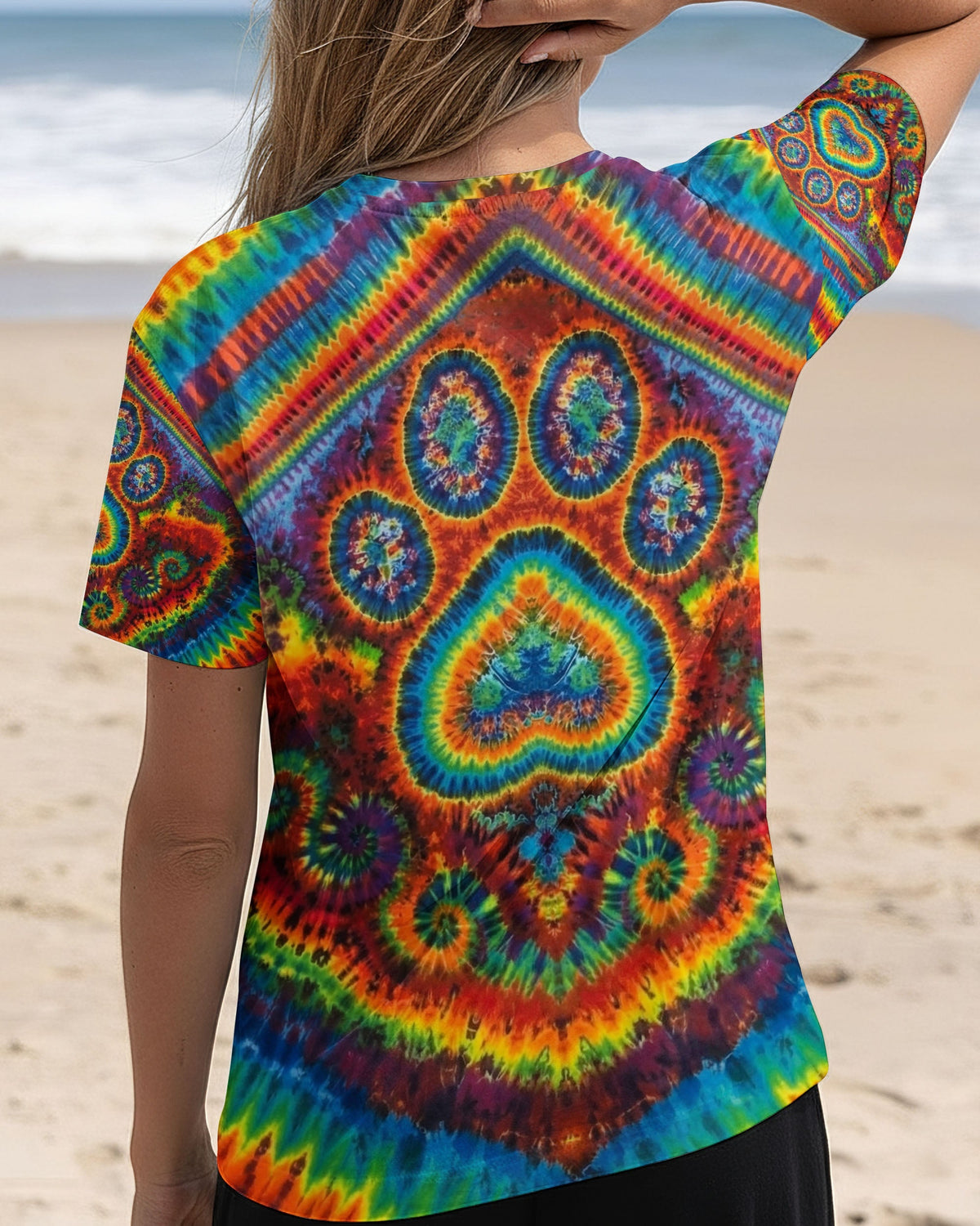 PAW PRINT COLORFUL PATTERN ALL OVER PRINT - TLNO2612251