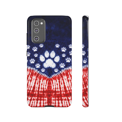 PAW PRINT RED WHITE & BLUE PHONE CASE - TLTW1604262