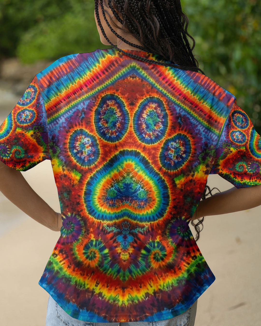PAW PRINT COLORFUL PATTERN ALL OVER PRINT - TLNO2612251