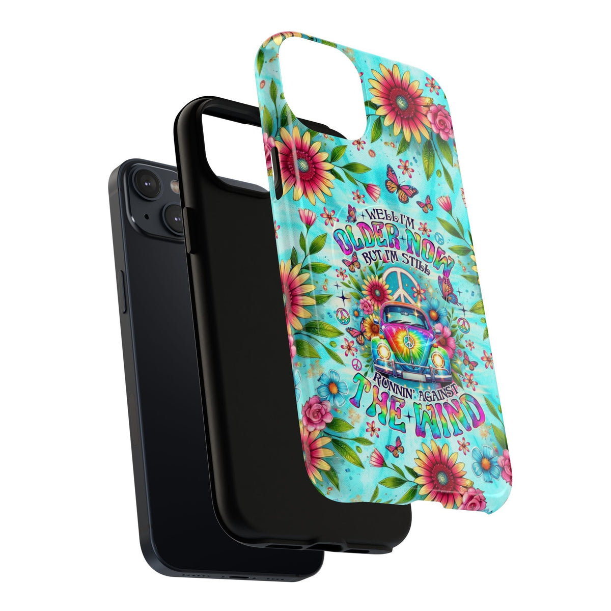 RUNNING AGAINST THE WIND CAR TIE DYE MAGNETIC PHONE CASE - TLNO1804254