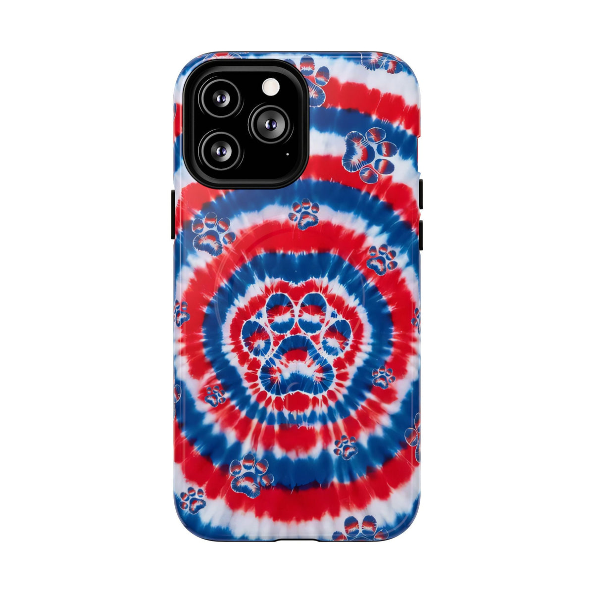 RED WHITE AND BLUE PAW MAGNETIC PHONE CASE - TYQY2004253