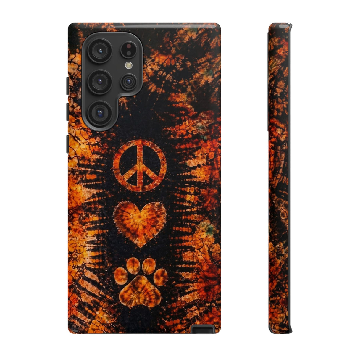 PEACE LOVE PAW PRINT VINTAGE  PHONE CASE  - TLHN2204264