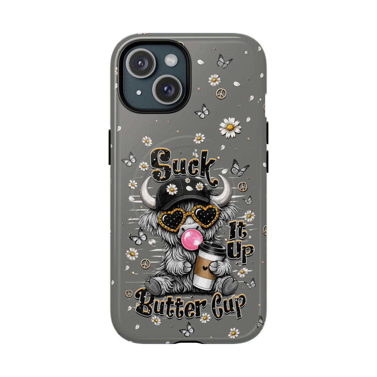 SUCK IT UP BUTTERCUP COW MAGNETIC PHONE CASE  - TLHN0806263