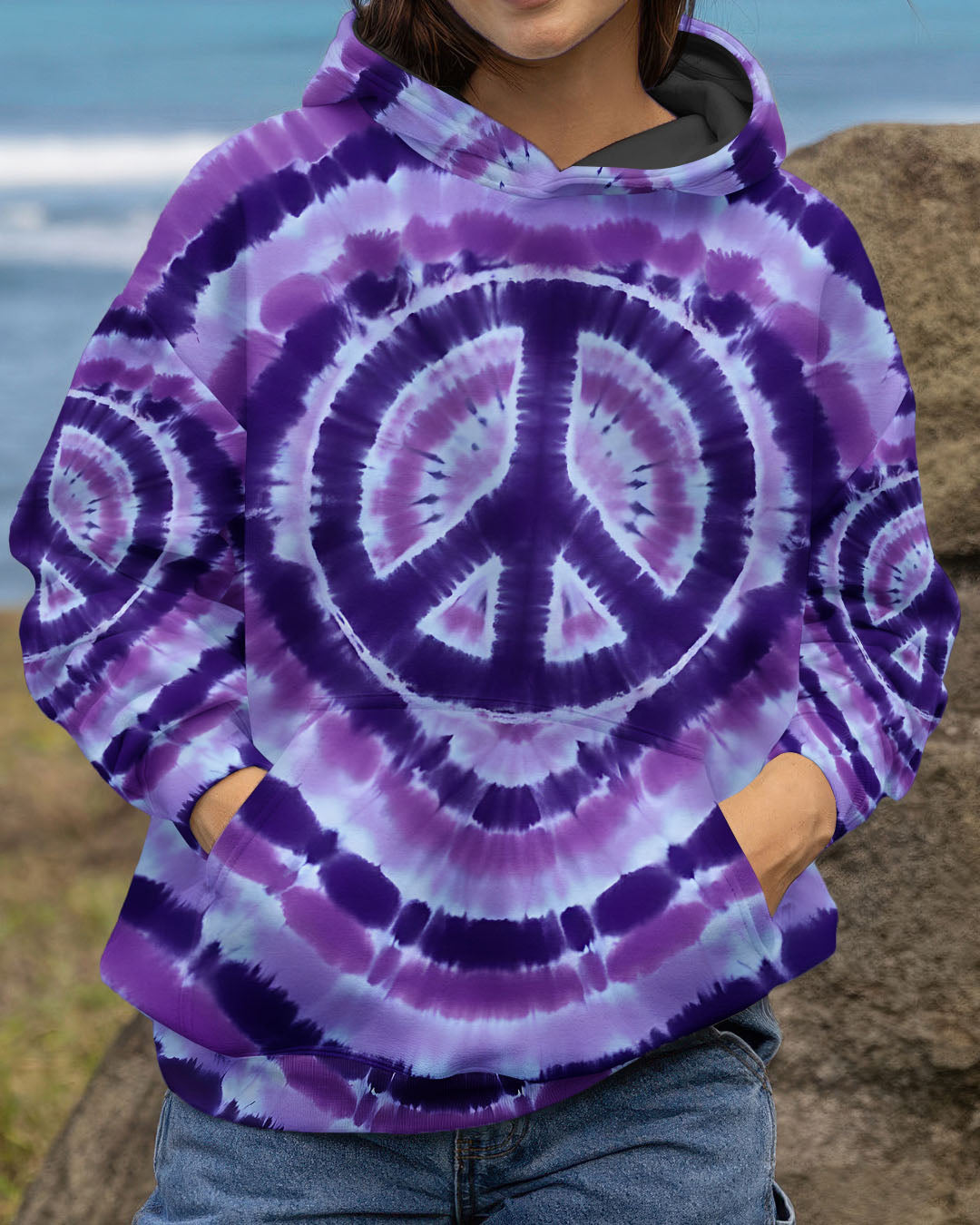 PEACE VIOLET ALL OVER PRINT - TYQY2912252