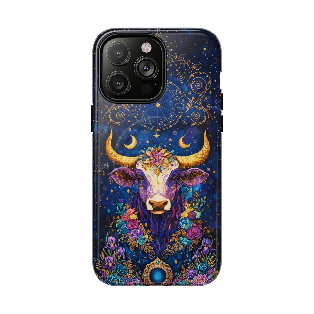 HIPPIE MAGIC COW MAGNETIC PHONE CASE - TLNT2304262