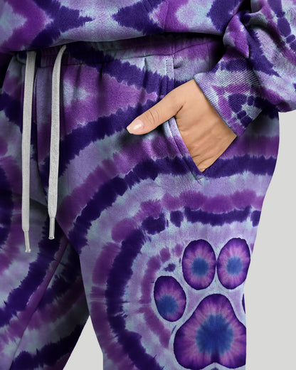 PAW PRINT TIE DYE STRAIGHT FIT SWEATPANT - TYQY0701264