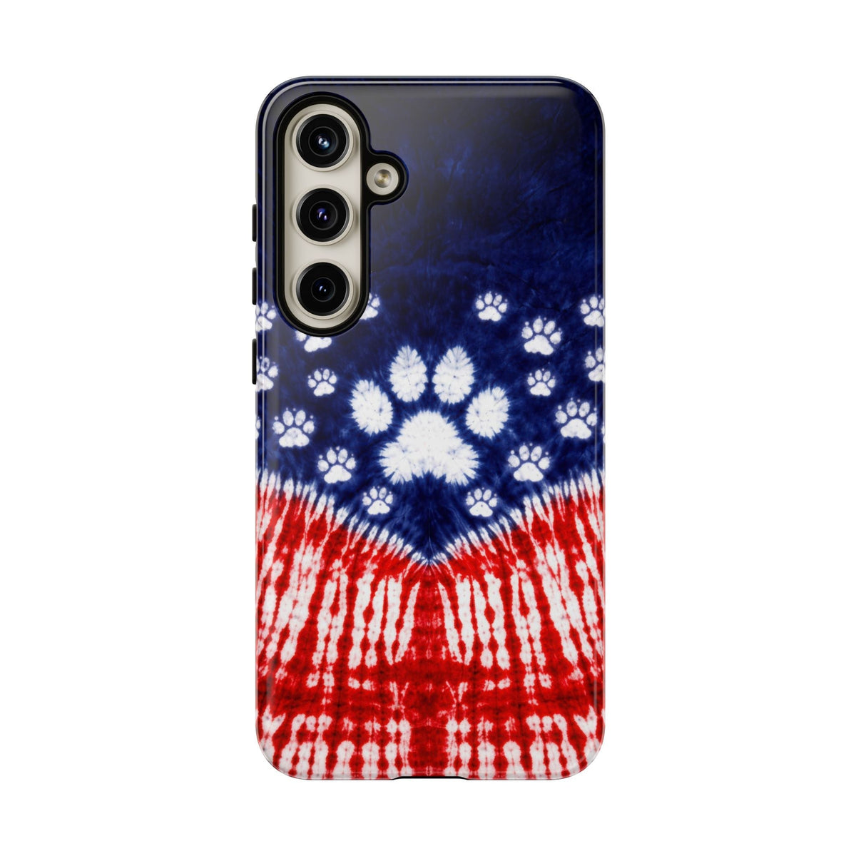 PAW PRINT RED WHITE & BLUE PHONE CASE - TLTW1604262