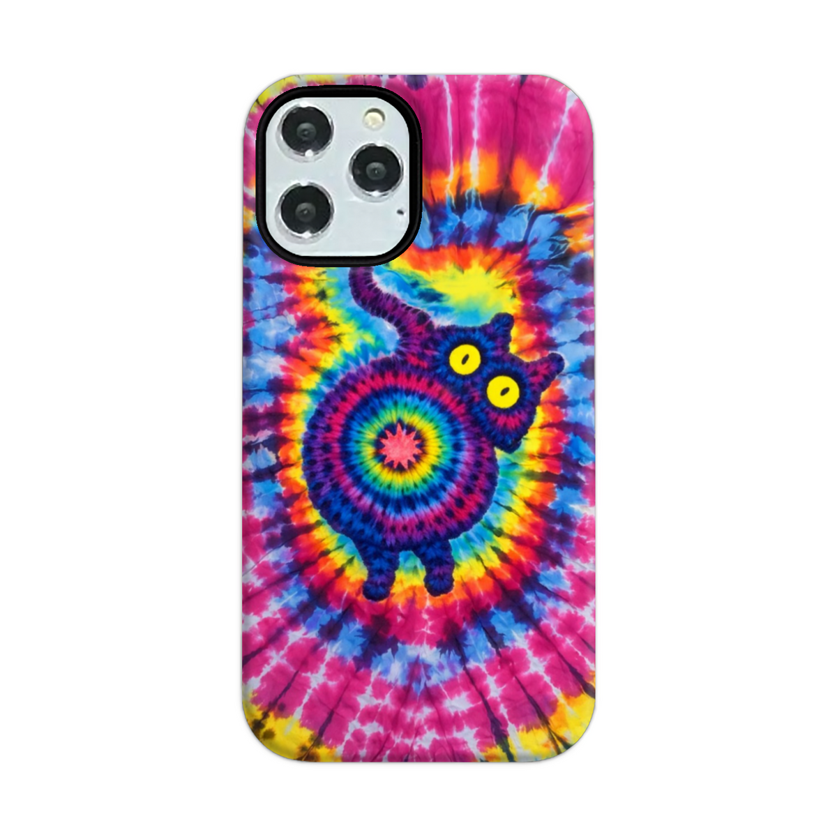 CAT COLORFUL SWIRL PATTERN PHONE CASE  - TLNO0701261