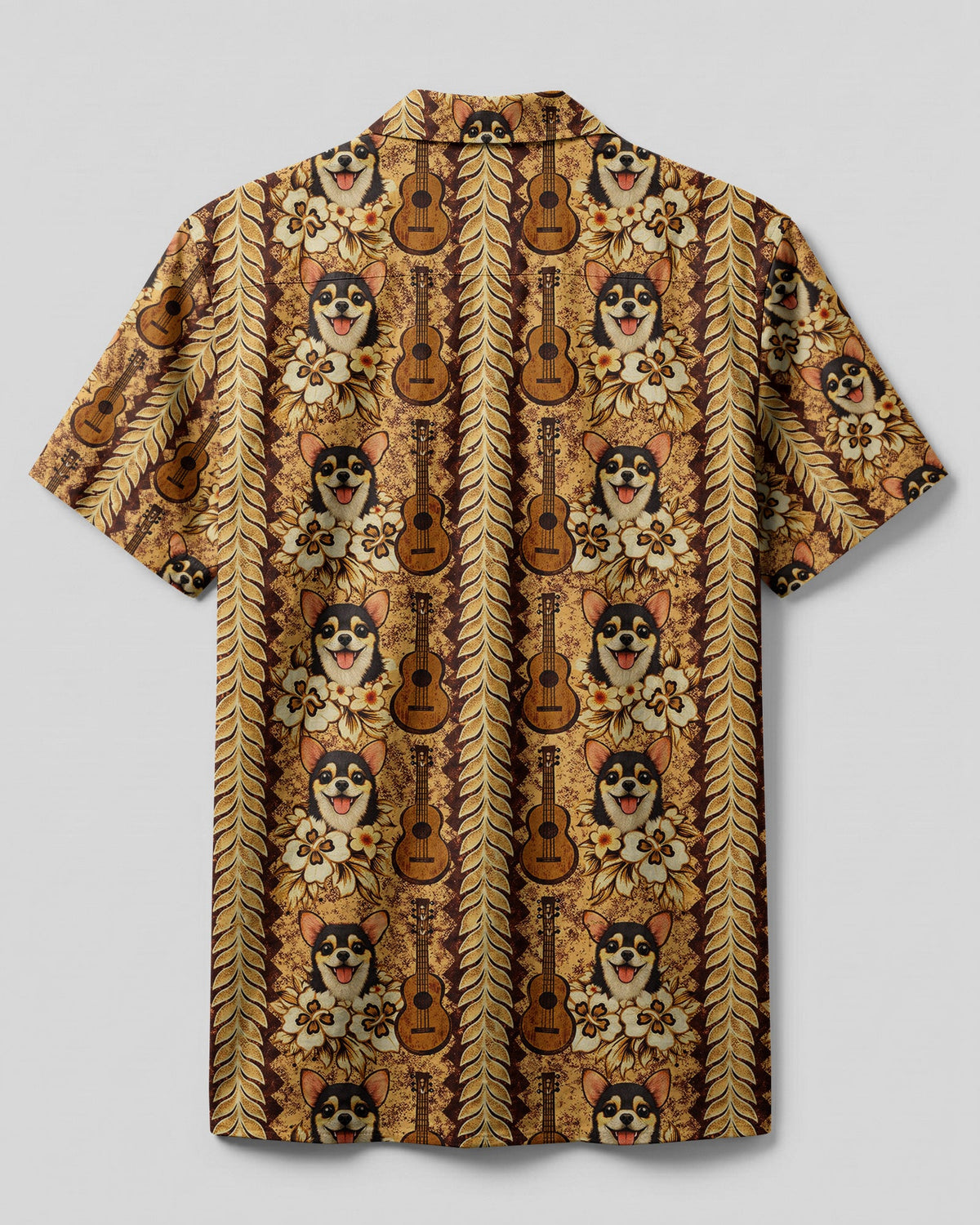 CHIHUAHUA GUITAR VINTAGE HIPPIE CAMP SHIRT - TLHN0804261