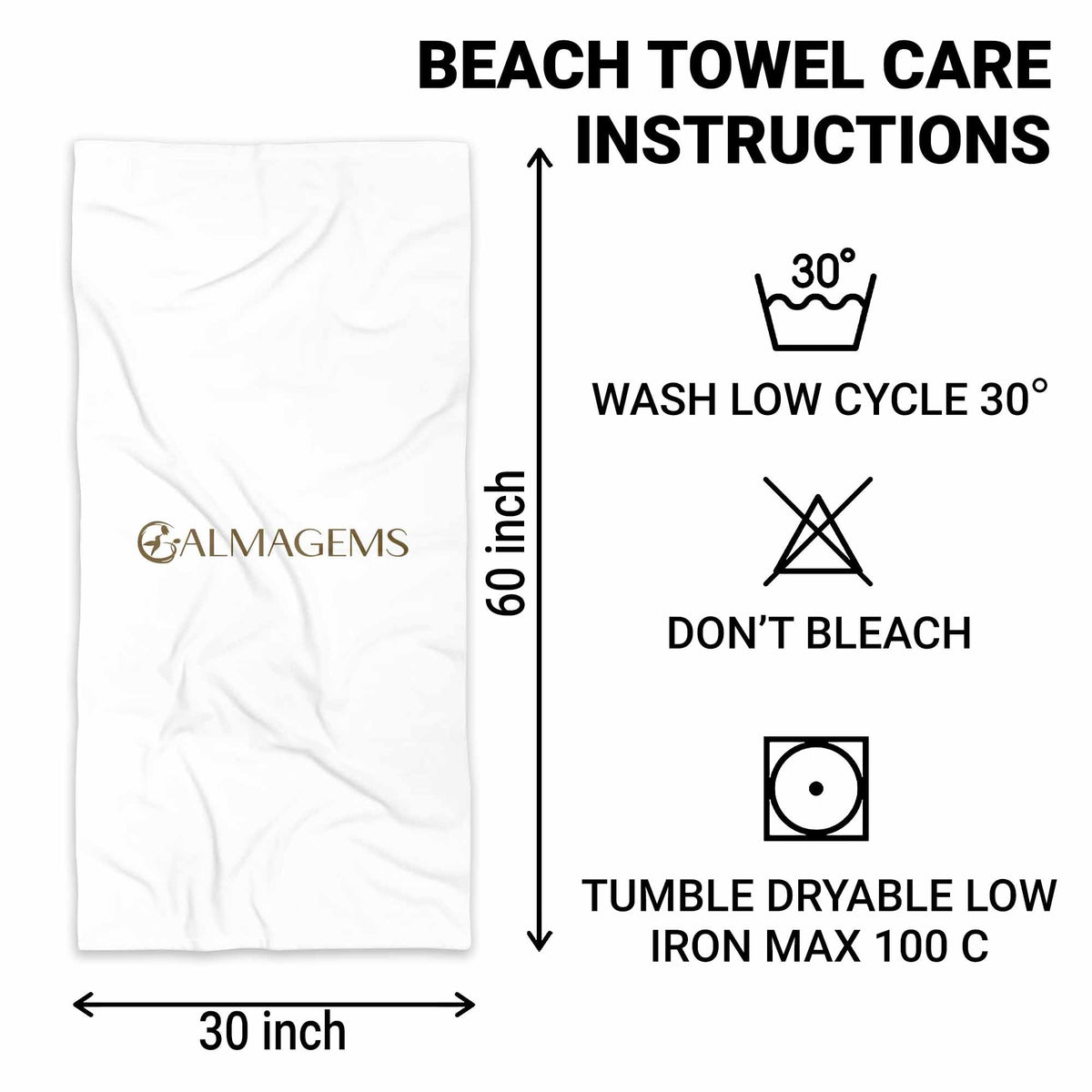 Personalized Microfiber Beach Towel Custom Name Gift for Women Beach Towels GradoCreations