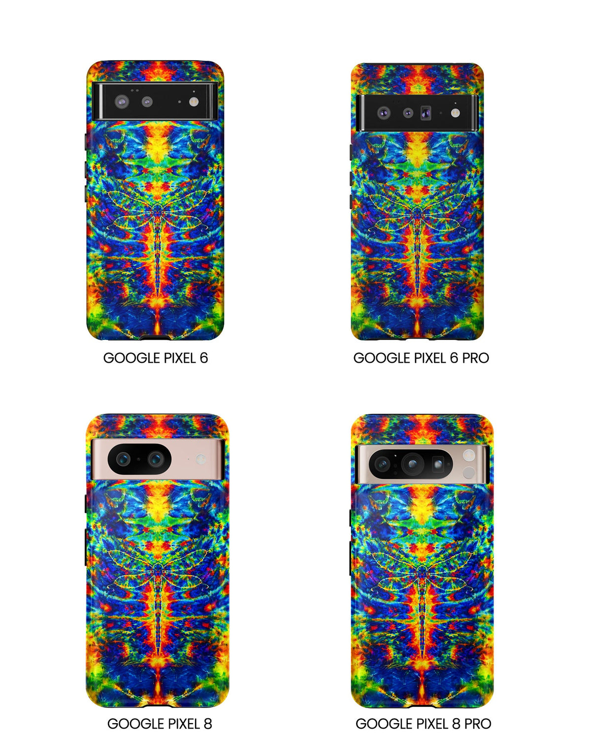 HIPPIE DRAGONFLY COLORFUL SWIRL PHONE CASE - TLNT1105261