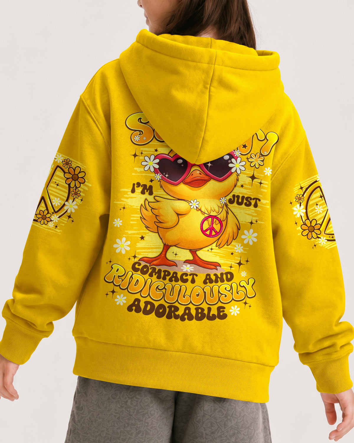 I'M NOT SHORT DUCK HIPPIE KIDS ALL OVER PRINT - TYPQ1206262