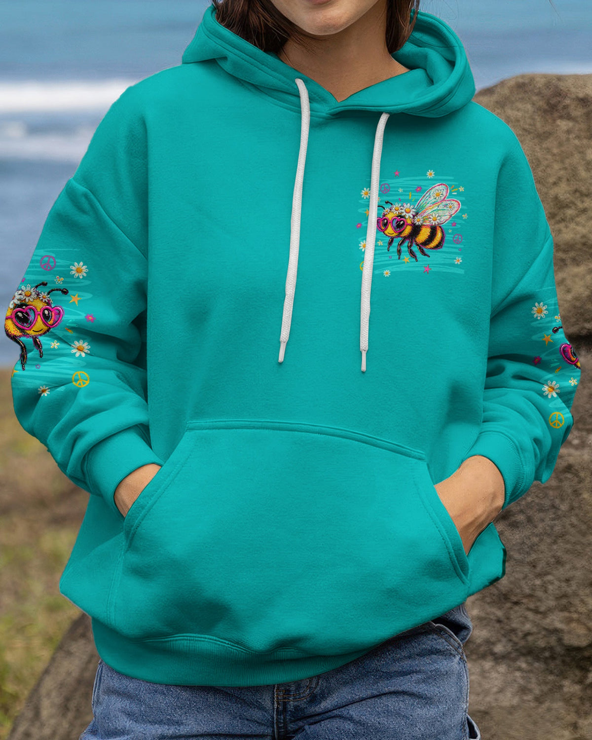 IN A WORLD WHERE YOU CAN BE ANYTHING BEE KIND ALL OVER PRINT  - TLNT1305263