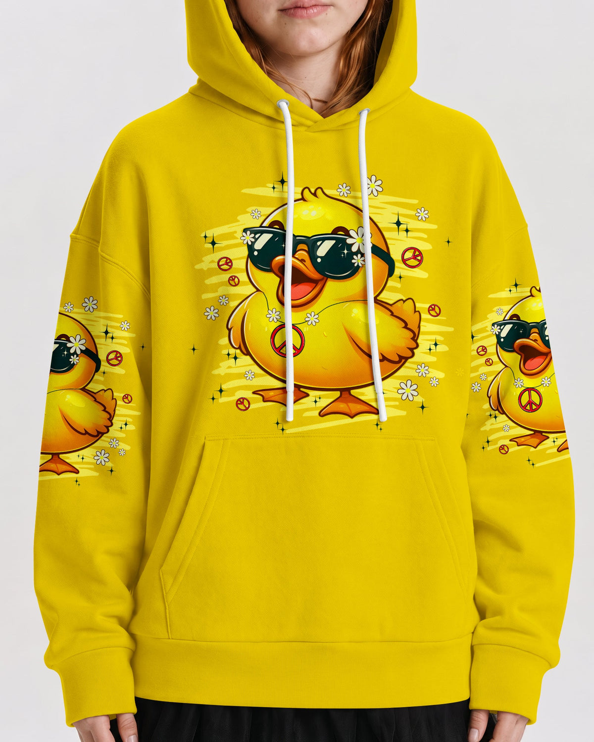 I'M NOT SHORT DUCK HIPPIE KIDS ALL OVER PRINT - TYPQ1206261