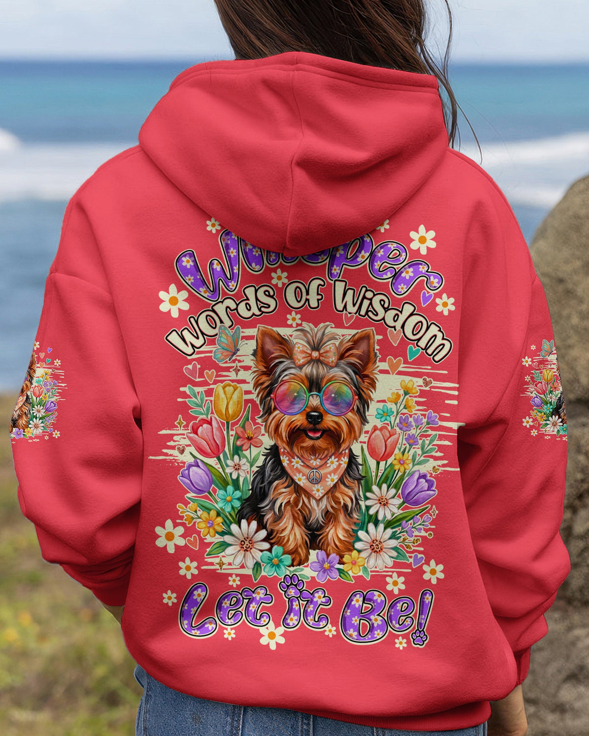 WHISPER WORDS OF WISDOM LET IT BE YORKSHIRE TERRIER DOG ALL OVER PRINT - TY0405264