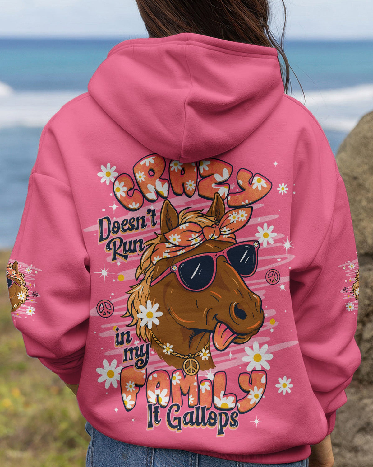 CRAZY DOESN'T RUN HORSE ALL OVER PRINT  - TLHG1506262