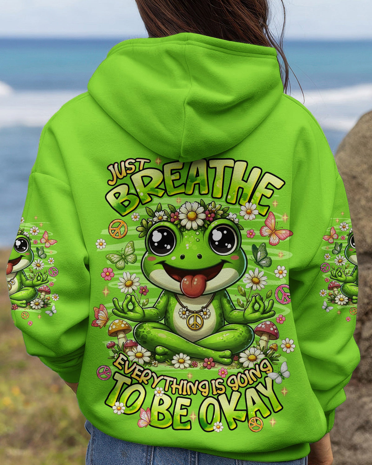 JUST BREATHE FROG  ALL OVER PRINT - TLNT2906261